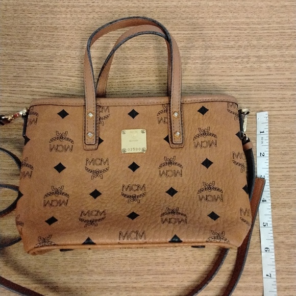 MCM Mini Anya Top Zipper Shopper Tote - Picture 6 of 8